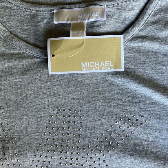 Michael Kors New Embellished Logo Top M New - Picture 5 of 9